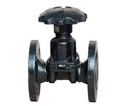 SAUNDERS Diaphragm Valves "KB" BS5156/4504, BRL, "IIR (Butyl)" DN65 Straight through valve