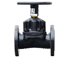 SAUNDERS Diaphragm Valves "KB" BS5156/4504, HRL, "IIR (Butyl)" DN65 Straight through valve