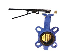 Butterfly Valve Wafer GG25/SS/EPDM w. Hand-Lever JIS 5K 125mm Centric type
