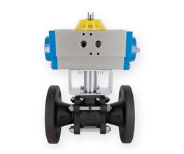 Klinger Σφαιρικός Κρουνός PN40 KHA-FK-VIII με ΠΚΔΕ και Γέφυρα DN100/80mm 2-οδος
