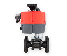 Klinger Σφαιρικός Κρουνός PN40 KHA-FL-VIII με Η/Κ 12Vac/dc+Γέφυρα DN100/80 2-οδος