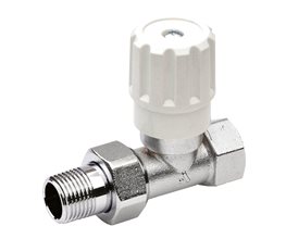 Stop Valves, Heavy for HVAC, Brass, Straight, APM 288VO 1/2" Radiator valve