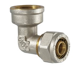 TDM Γωνία Μηχανικής Σύσφιγξης Θηλυκή D16 x 1/2" Εξάρτημα μηχανικής σύσφιγξης