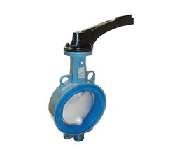 Ebro Πεταλούδα Ζ011Α, Wafer GG25/316/Viton, PN16, με Χειρολαβή DN100 Κεντρικού άξονα