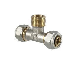 TDM Ταυ Μηχανικής Σύσφιγξης Αρσενικό 18 x 1/2" x 18 Εξάρτημα μηχανικής σύσφιγξης