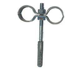 Double Collars for Pipe Clamping w. Spot Welded Nut 1 1/2" Pipe clamp/support
