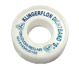 KLINGERFLON TEFLON Sealing Tape 0,1 mm Thick, Width 12mm x Length 12m Sealing Tape