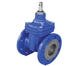 DOMEX Βάνα Σύρτη Ελαστικής Έμφραξης EPDM F4 χωρίς Βολάν DN300 Φλαντζωτή PN16 Ελαστικής γλώσσας