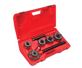 VIRAX 136301 Threading Sets Right BSPT 3/8"-1.1/4", in Plastic Case Threading