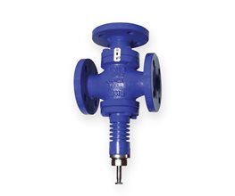 ARMSTR.SMD250 3-Way Control Valve GJS-400-18/RPTFE+GR. EURO PN16 DN50 3-way mixing