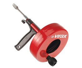 VIRAX 290600 Χειροκίνητος Αποφρακτήρας με Τύμπανο 7,5m/6,4mm Καθαριστικό μέσον