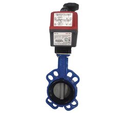 Belgicast Πεταλούδα GGG50/316/EPDM.PN16 με Η/Κ 24-240Vac/dc 100mm Κεντρικού άξονα
