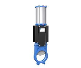 Knife Gate Valves "A"GJS500/AISI304/EPDM/SYNT+PTFE DN80 w.DAPA Metal seated