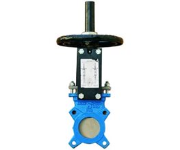 CMO Knife Gate Valves A/GJS500/304/ EPDM w. Scraper & Deflector, DN65 Rubber seated