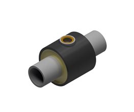 NUPI Preinsulated NIRONβ Long Spigot Tees SDR7.4 w.Fem.Thread 32x1/2" for PP-R pipes