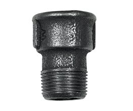 Malleable Iron Socket Male-Female Equal Black ISO 7/1 M4 (529A) 1/2"  Threaded ISO/BSP