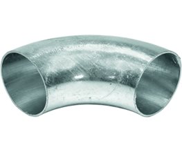 Welding Elbow 90o Galv.DIN2605 R.St 37.0.W 168.3x4.5mm  Butt weld (BW)