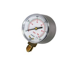 Pressure Gauge for LPG 63mm x400mbar  Pressure gauge