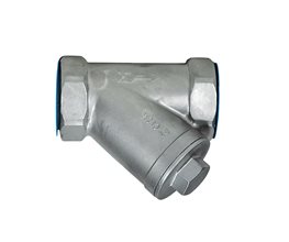 Y-Strainer, Stainless Steel 316L/PTFE, 800 WOG, Female BSPP 11/2''  Strainers & Filters
