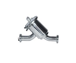 Strainer 316L Food Quality Threaded 45o DN65  Strainers & Filters