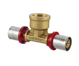 TDM PRESS Ταυ Θηλυκό 26 x 3/4" x 26  Εξάρτημα συμπίεσης