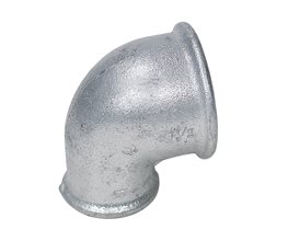 Malleable Iron Red.Elbow 90o Female Galv.ISO 7/1 A1(90R/6) 11/2"x11/4"  Threaded ISO/BSP