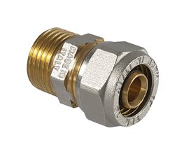 TDM Σύνδεσμος Μηχανικής Σύσφιγξης Αρσενικός D20 x 3/4"  Εξάρτημα μηχανικής σύσφιγξης