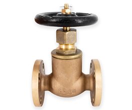 Bronze Globe Valve Straight Flanged JIS 5K F7301 A65  Globe valve