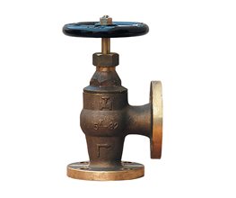 Angle Bronze Globe Valve Flanged JIS 5K F7302 A15  Globe valve