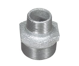 Malleable Iron Reducing Nipple Galv. ISO 7/1 N8(245/40) 1/2"x3/8"  Threaded ISO/BSP