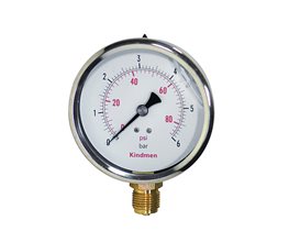 Pressure Gauge w/Glycerine 63mm x6bar  Pressure gauge