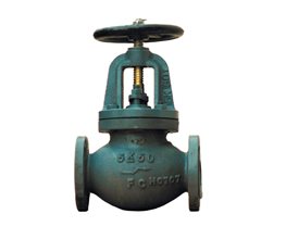 Cast Iron Globe Valve Straight Type Flanged JIS 5K F7305 A50  Globe valve