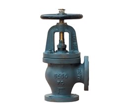 Cast Iron Globe Valve Angle Type Flanged JIS 5K F7306 A80  Globe valve