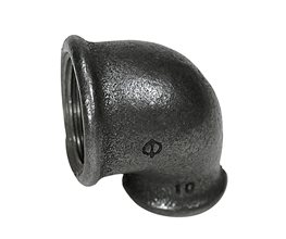 Reducing Elbows 90o F-F Black 1"x3/4"  Threaded ISO/BSP