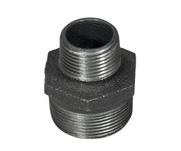 Reducing Nipples Black 2"x1 1/2"  Threaded ISO/BSP