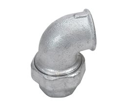 Elbow Unions 90o F-F Galvanized 3/8"  Threaded ISO/BSP
