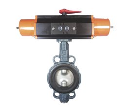 Ebro Πεταλούδα Ζ011Α, Σώμα Wafer GG25/316/NBR, PN10, με Πν.Ενερ.Απλ.Ενέρ. DN250  Κεντρικού άξονα