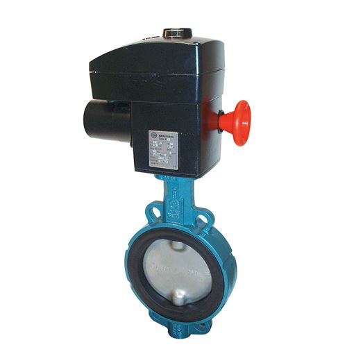 Ebro Πεταλούδα Ζ011Α Wafer GG25/316EPDM, PN16, με Η/Κ 230Vac DN125