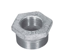 Malleable Iron Reducing Bushing Galv. ISO 7/1 N4 (241/45) 4"x21/2"  Threaded ISO/BSP