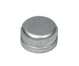 Round Cap S/S T316 150# BSPF 11/2"  Threaded ISO/BSP