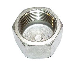 Hexagon Caps S/S T304 150# BSPF 1 1/2"  Threaded ISO/BSP