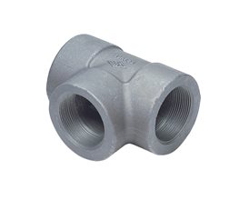 3000# Carbon Steel A105N Thr.NPT F-F Tee 11/2"  Threaded NPT