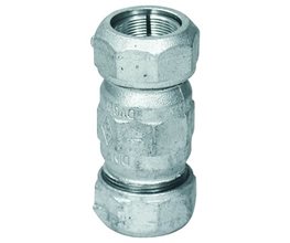 Galvanized Male Double Joints No.770a 2 1/2"  Screwed compression