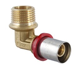 TDM PRESS Γωνία Αρσενική D26 x 3/4"  Εξάρτημα συμπίεσης