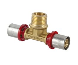 TDM PRESS Tee Male 18x1/2x18  Press Fitting