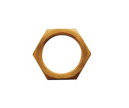 TDM ART 120E Brass Backnut Yellow 1"  Threaded ISO/BSP