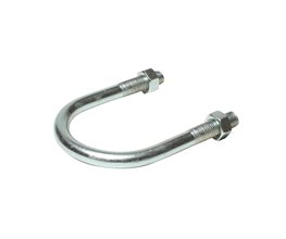 Pipe Support Steel U-Bold Galvanized w/ 2 Nuts M18 12"  Pipe clamp/support