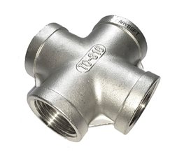 Crosses S/S T316 150# BSP F-F 3/4"  Threaded ISO/BSP