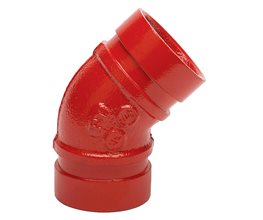 PROFIT Grooved Elbow 45o Red Dia.2"/50 - 60 3mm  Grooved fittings
