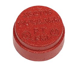 PROFIT Grooved End Cap Red Dia.3"/80 - 88 9mm  Grooved fittings